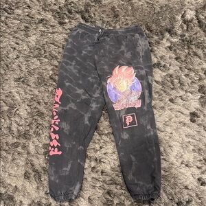 Primitive Black and Pink Joggers with Vibrant Accents